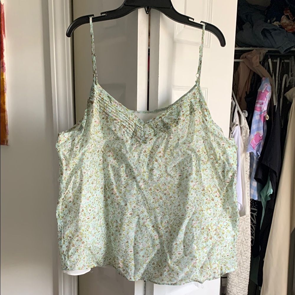Floral Green Women's Top